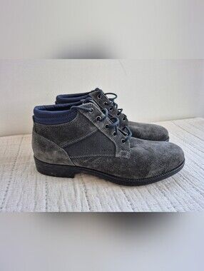 Geox Suede Leather Boots Grey Mens Size 7